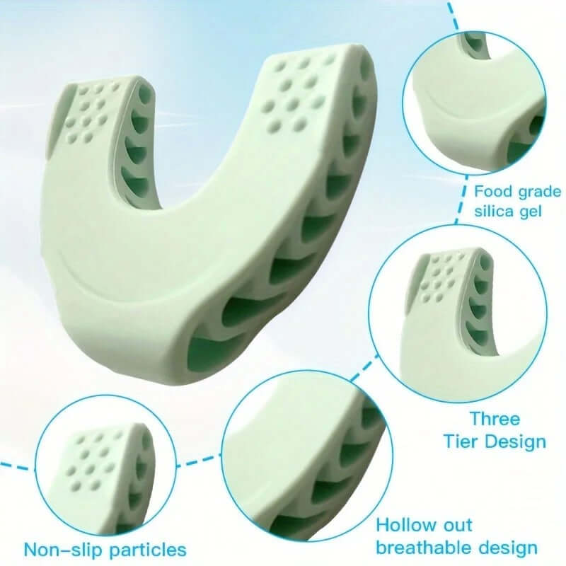 Chad Chiseler jawline sculpting tool made of food-grade silica gel with non-slip and breathable design.